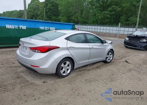 2015 Hyundai Elantra Se from USA, damaged, VIN 5NPDH4AEXFH554928